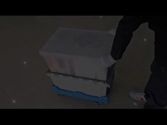 Plastikowa Dolly lekkie wzory przymocowane pokrywa Nestable kratki plastikowej platformy dolly