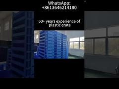 Składane, sztaplowane, przemysłowe plastikowe skrzynie do przechowywania