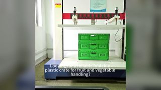 Test ściskania składanej plastikowej skrzynki | Skrzynki na owoce i warzywa