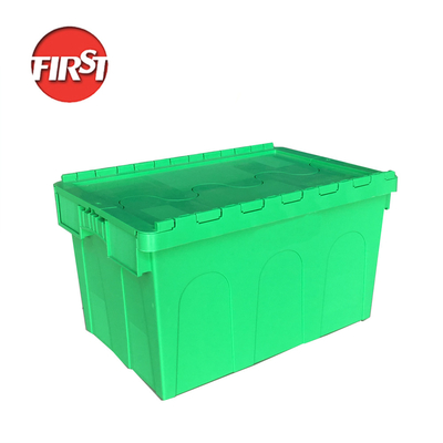 kupować Transport logistyczny gniazdowanie plastikowe pudełko przenośne z przymocowaną pokrywą i solid box styl produkcja online