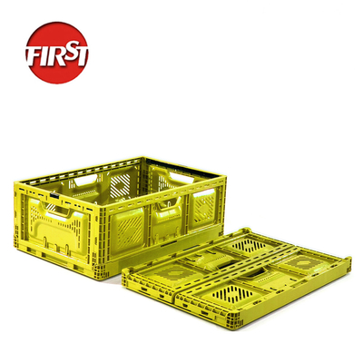 kupować Zgięte plastikowe pojemniki na warzywa 600*400*220mm Rozmiar zewnętrzny Kolor szary produkcja online