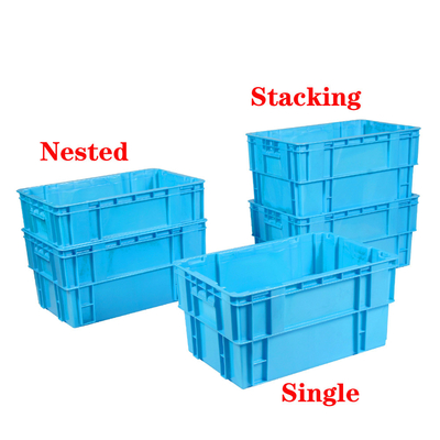 kupować Solid Box Style Logistyczny Transport PP Plastic Moving Crate Napój bezalkoholowy do przechowywania przemysłowego produkcja online