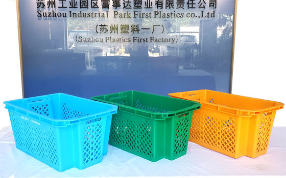kupować Skrzynka plastikowa do sztaplowania i zagnieżdżania, pojemnik na owoce i warzywa rolnicze produkcja online