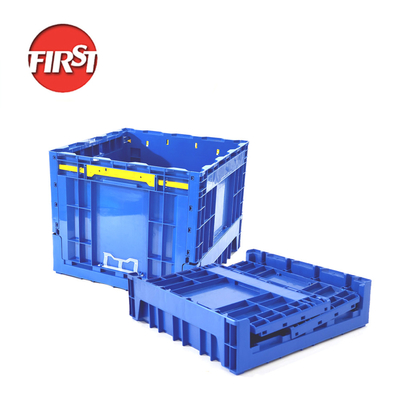 kupować Składane, układane plastikowe pudełko do skrzyń opakowania przemysłowego wielkość zewnętrzna 500x500x415 mm produkcja online