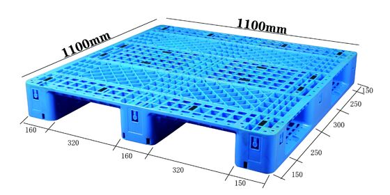 kupować 1100×1100 Plastykowe palety z trzema bieżnikami HDPE do magazynowania i logistyki produkcja online