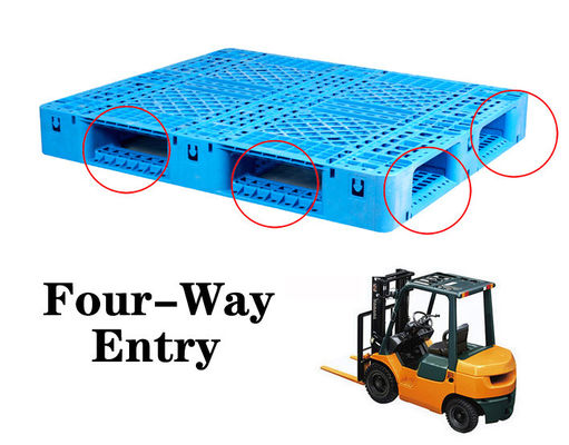 kupować PP Stackable Warehouse heavy duty plastic pallet Four Way Forklift Entry Sustainability produkcja online