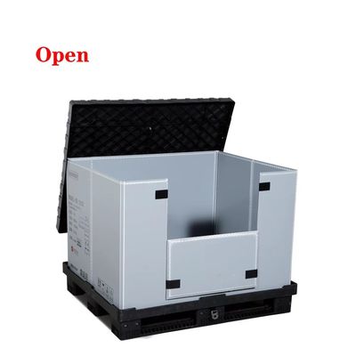 kupować Collapsible Plastic Pallet Heavy Duty Stackable Storage Fold Pallet Box produkcja online