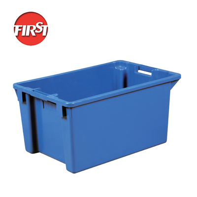 600x400x300mm Obrót Dostawa żywności Plastikowa skrzynia magazynowa Logistyczne plastikowe skrzynki