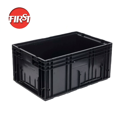 600x400mm VDA Plastic Turnover Box KLT Stackable Injection Recycle PP EUR Plastikowe pojemniki